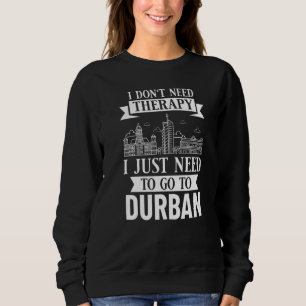 Durban Zuid-Afrika Stads Skyline Kaart Reizen Trui