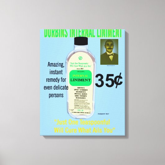 Durbins Interne Liniment Canvas Afdruk (Voorkant)
