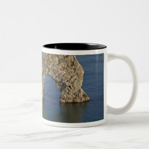 Durdle Door-boog, Jurassic Coast werelderfgoed 3 Tweekleurige Koffiemok
