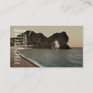 Durdle Door, Lulworth, Engeland klassieke Photochr Visitekaartje