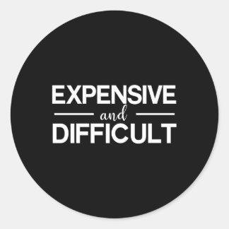 Dure en moeilijke Bougie Bougee's of N Ronde Sticker