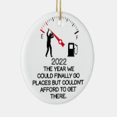 dure gasgrap grappig 2022 keramisch ornament (Rechts)