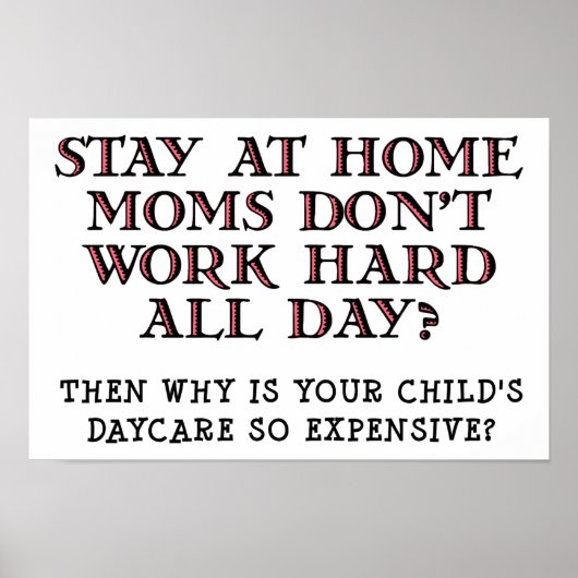 Dure Kinderopvang Grappige Poster (Voorkant)