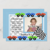 Durée de la course/ Invitation photo (Devant / Derrière)