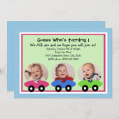 Durée de la course/ Invitation photo (Devant / Derrière)