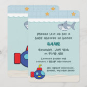Durée du bain Baby shower Invitation (Devant / Derrière)