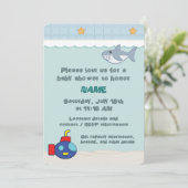 Durée du bain Baby shower Invitation (Debout devant)