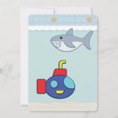 Durée du bain Baby shower Invitation (Dos)