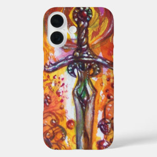 DURENDAL EPIC SWORD Red Yellow Fantasy iPhone 16 Hoesje