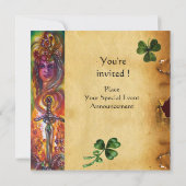 DURENDAL, St Patrick's Day Party, bruin perkament Kaart (Achterkant)