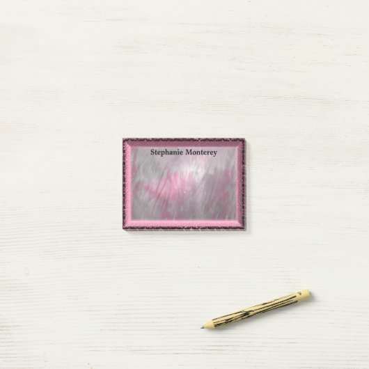 Durenfield Petal Elegant Monogram Post-it® Notes (Op bureau)