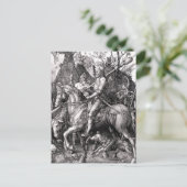 Durer Knight Death et la carte postale du diable (Debout devant)