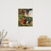 Dürer - Lot en zijn dochters Poster (Keuken)