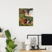 Dürer - Lot en zijn dochters Poster (Thuiskantoor)