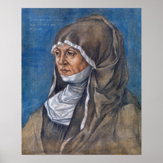 Dürer - Portret van een vrouw Poster (Voorkant)