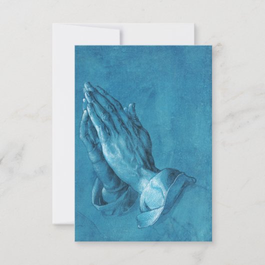Durer Praying Hands Invitations Kaart (Voorkant)