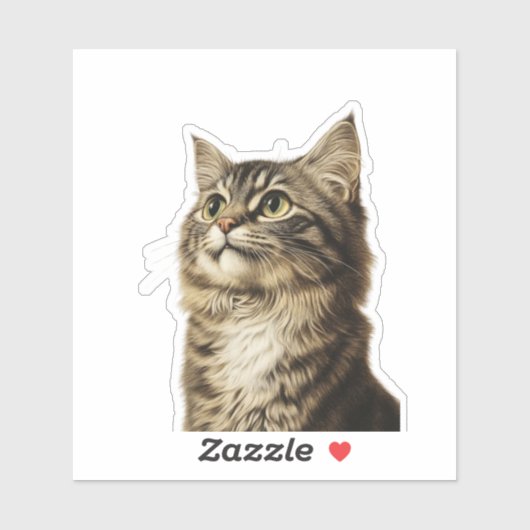 Dürer's Tabby Schatten 3 Sticker (Vel)