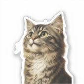 Dürer's Tabby Schatten 3 Sticker (Voorkant)