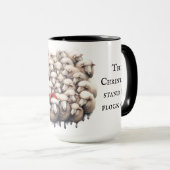 Durf anders te zijn Schaap Kerst Koffie Mok (Voorkant rechts)
