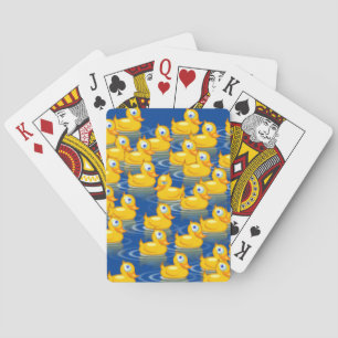 Durf Anders Te Zijn Schattige Rubber Eenden Blauw  Pokerkaarten