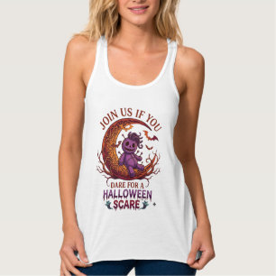 Durf Halloween Bangs Purple Voodoo Pop Crescent Ma Tanktop