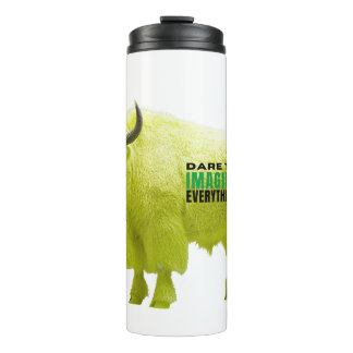 Durf je alles voor te stellen Yellow Bison Tumbler Thermosbeker