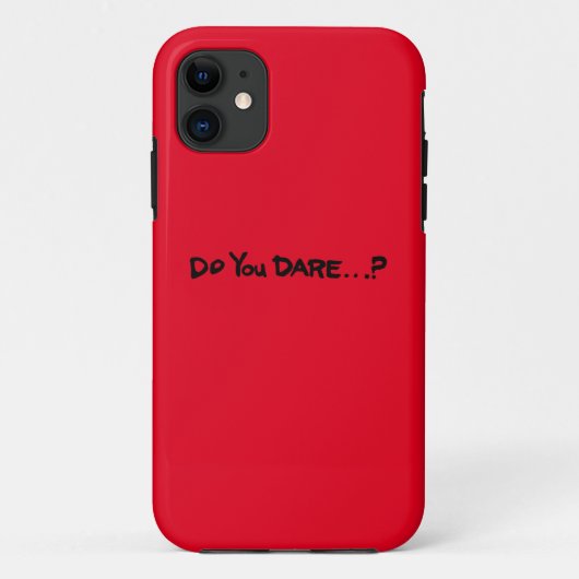 Durf je? Case-Mate iPhone case (Achterkant)