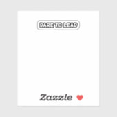 Durf moedig leiderschap en visionair te leiden sticker (Vel)