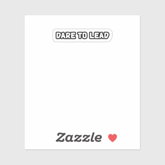 Durf moedig leiderschap en visionair te leiden sticker (Vel)