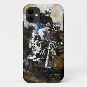 "Durf om" de vuil-Fiets van de Motocross iPhone 11 Hoesje