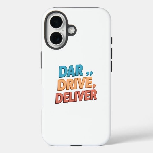 "Durf, rijd, lever.": Case-Mate iPhone Case (Achterkant)