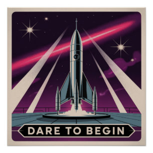 Durf te Beginnen Perfect Poster