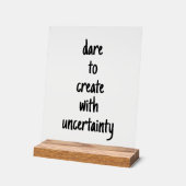 Durf te creëren acryl bord (Hoek)