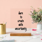 Durf te creëren acryl bord (Huwelijk)