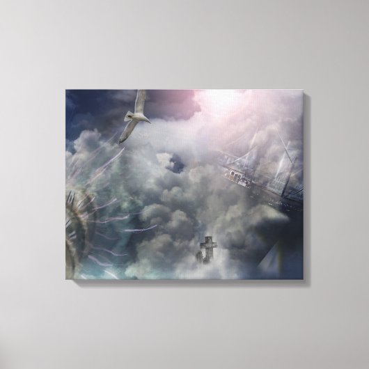 Durf te dromen gewikkeld canvas afdruk (Voorkant)