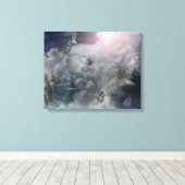 Durf te dromen gewikkeld canvas afdruk (Insitu (Houten vloer))