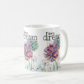 Durf te dromen van onkruid koffiemok (Voorkant rechts)