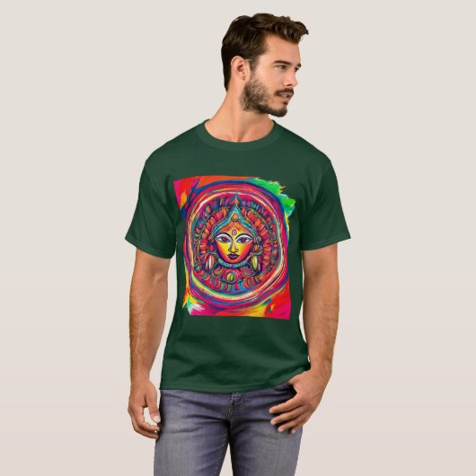 durga-chakra t-shirt (Voorkant volledig)