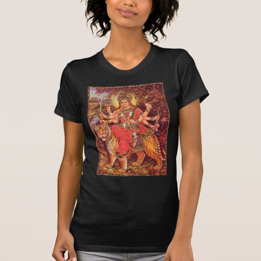 DURGA EN TIGER T-SHIRT (Voorkant)
