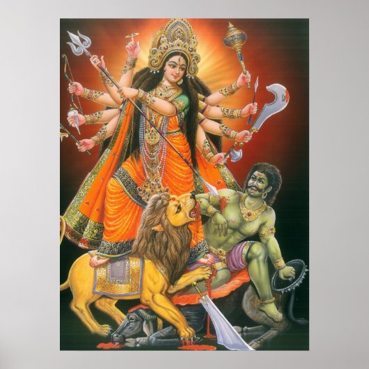Durga Mahisasuramardini Poster (Voorkant)