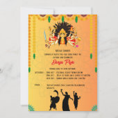 Durga Puja Navratri Bengaals Kaart (Voorkant)