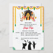Durga Puja Navratri Bengaals Kaart (Voorkant)