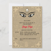 Durga Puja Navratri Bengaals Kaart (Voorkant)