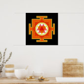 Durga Yantra Poster (Keuken)