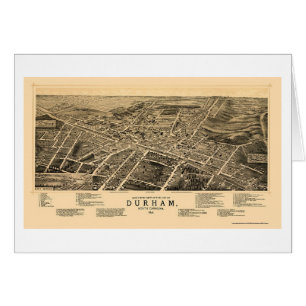 Durham, carte panoramique d'OR - 1891