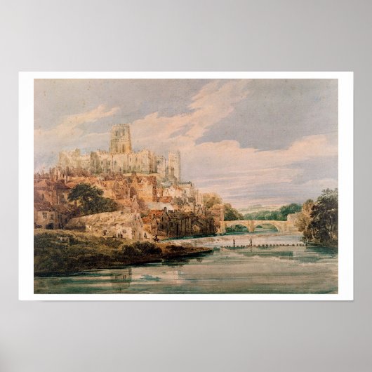 Durham Castle en Cathedral (w/c) Poster (Voorkant)