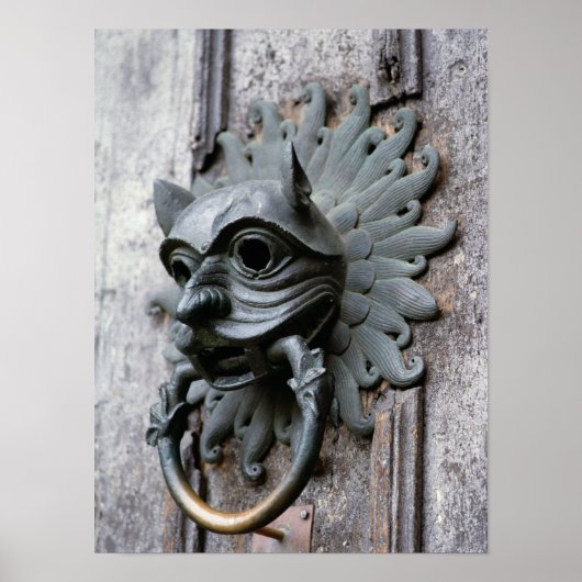 Durham Cathedral Sanctuary Knocker Poster (Voorkant)