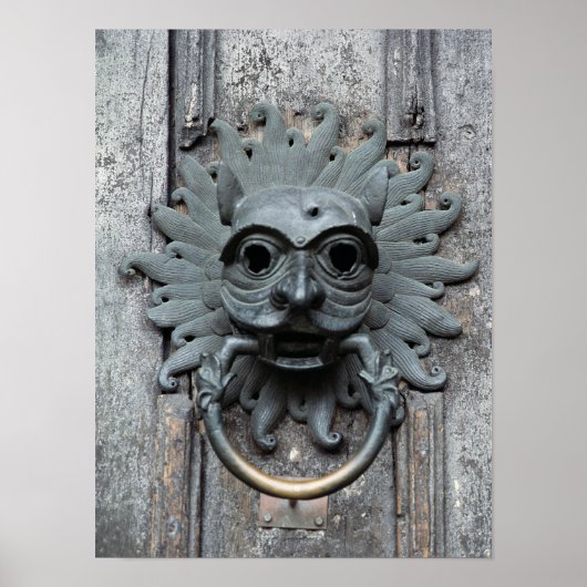 Durham Cathedral Sanctuary Knocker Poster (Voorkant)