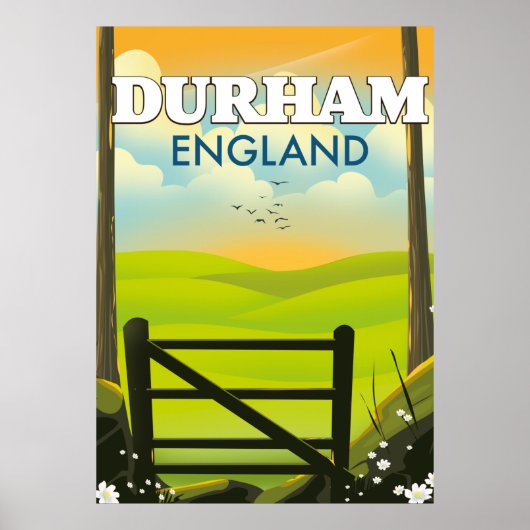 Durham Engeland Reisposter Poster (Voorkant)