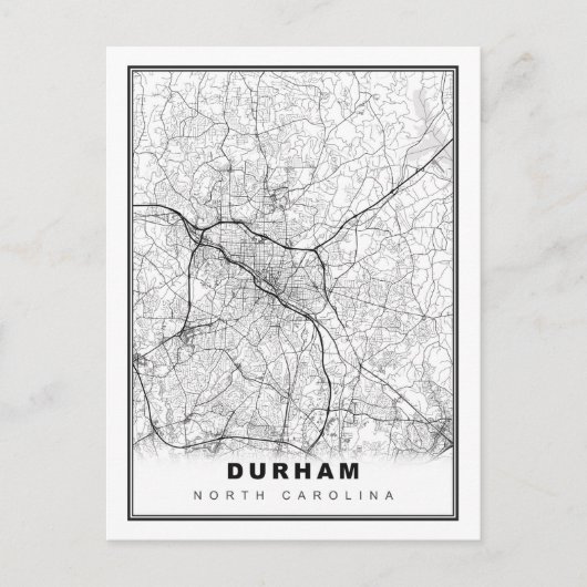 Durham Map Briefkaart (Voorkant)